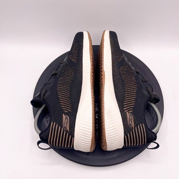 Skechers Womens BOBS Sneakers Shoes Squad Ring Master Black/Gold Sz 9.5 31347 - Picture 5 of 9